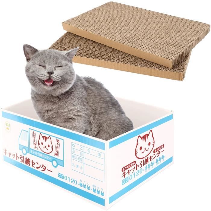 Grattoir à Chat,Grattoir pour Chat Boîte à griffer pour Chat en Carton