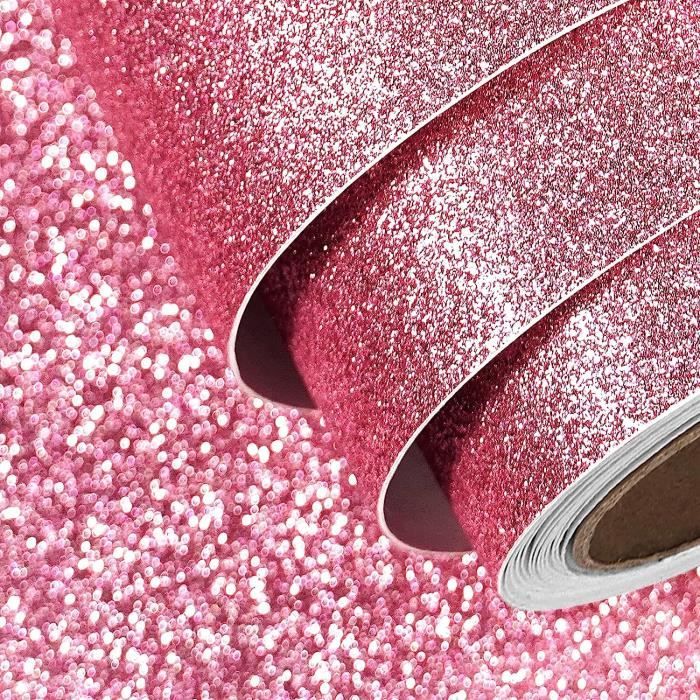 Papier Peint Rose Paillete