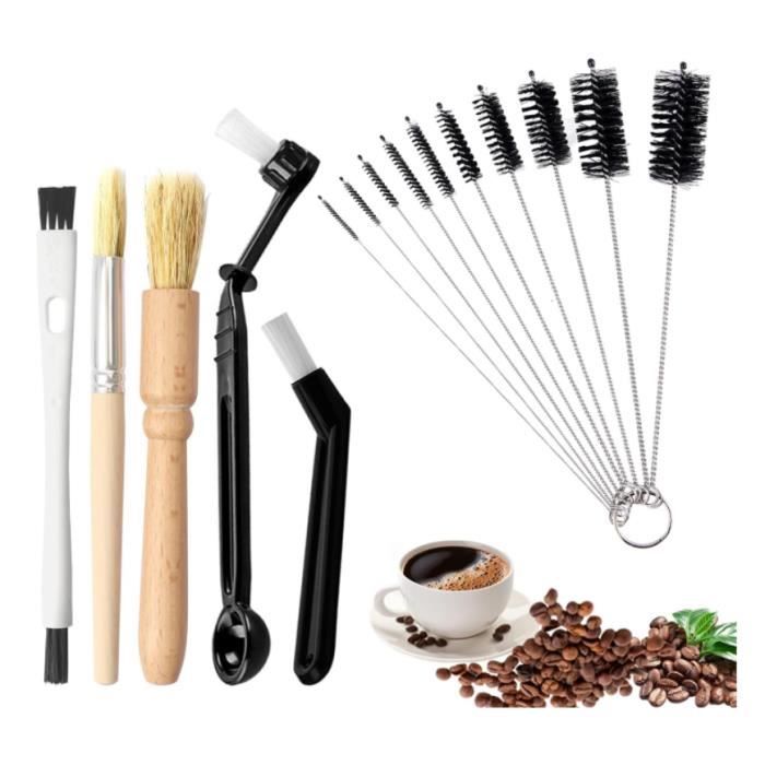 Brosse de nettoyage pour moulin à café en noyer/hêtre, brosse de nettoyage pour Brosse de nettoyage pour moulin à café en noyer/hêtre, brosse de nettoyage pour