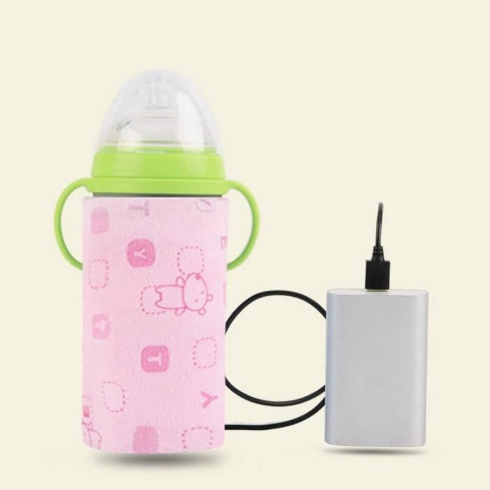 Chauffe-biberon Portable USB - Sac Chauffant Pour Lait Voyage Et Voiture, Vert, 5 Niveaux De Température