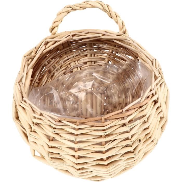 Corbeille En Cœur Tressée Jonc De Mer - 26cm - Décoration Table Saint-Valentin, Mariage - Naturel