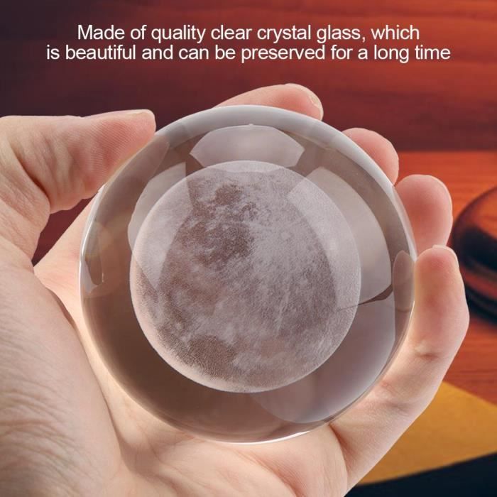 Boule de cristal en verre avec support –