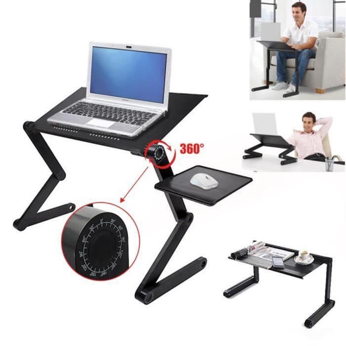 Table De Lit Pour Ordinateur Portable Reglable Pliant 42x26cm Prix Pas Cher Cdiscount