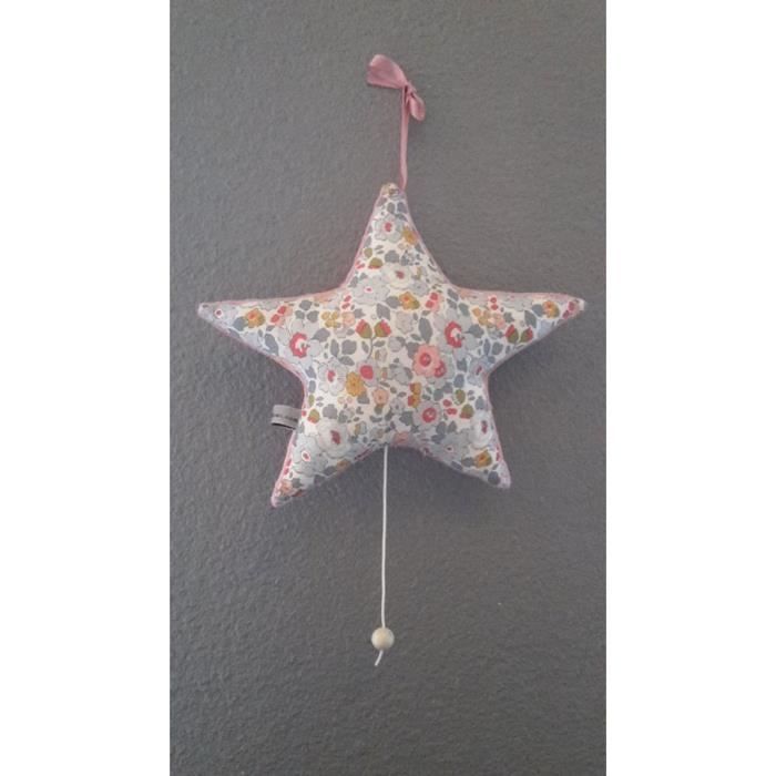Mobile Musical Bebe Modele Etoile Liberty Betsy Cdiscount Puericulture Eveil Bebe