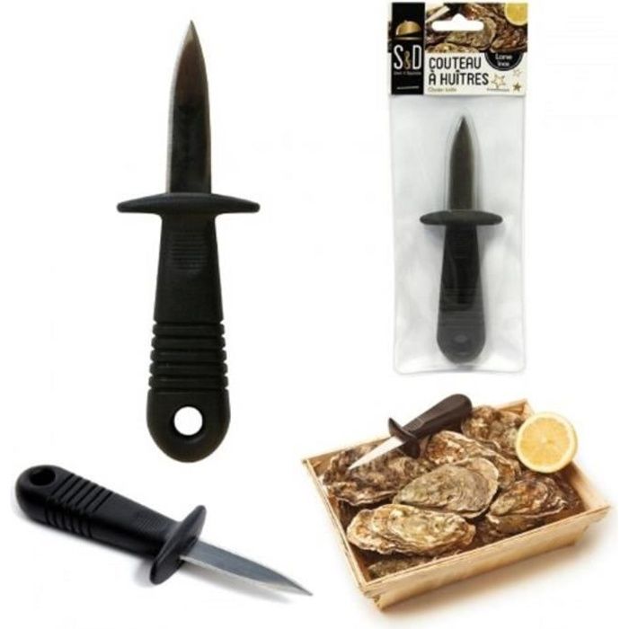Couteau Huitre Pradel Inox - Couteau à huitres La Fourmi L'encoche Lame inox 2/ - Achat ...