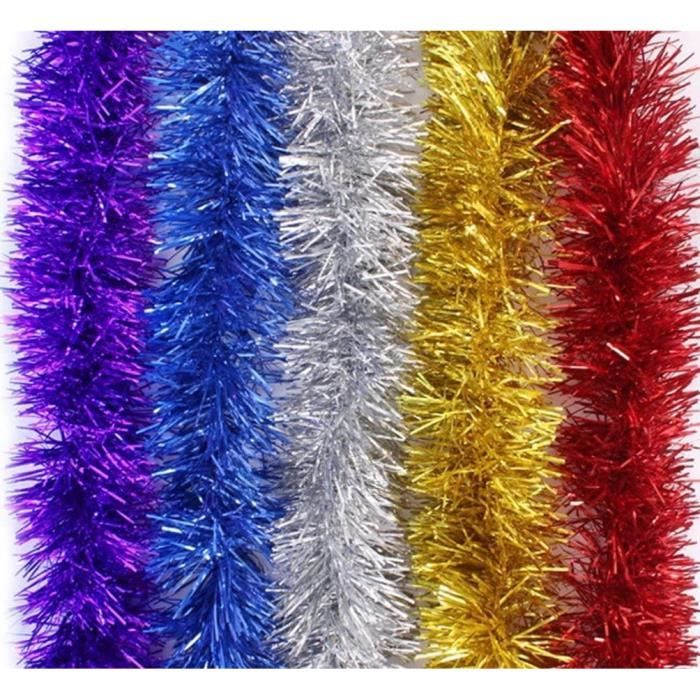 Guirlande Ramadan Guirlande Métallique Scintillante Noël 5x2 M - Déco Sapin, Murs, Fenêtres, Mariage, Fête (or, Argent
