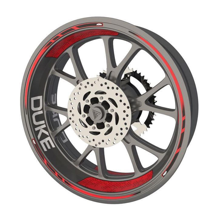 Kit déco jantes KTM 690 Duke #E84C3D - Cdiscount Auto