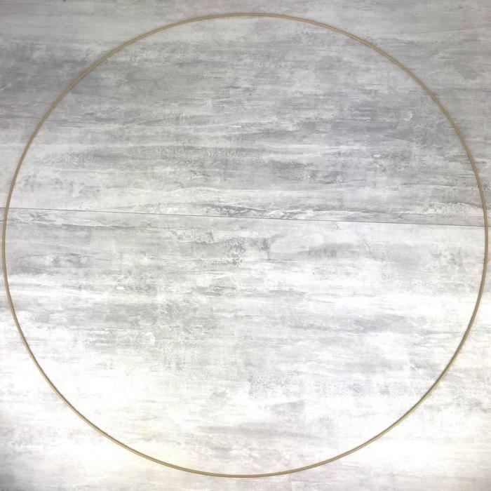 très grand cercle xxl métallique doré ancien, diam. 100 cm pour abat-jour, anneau epoxy or attrape rêves - unique
