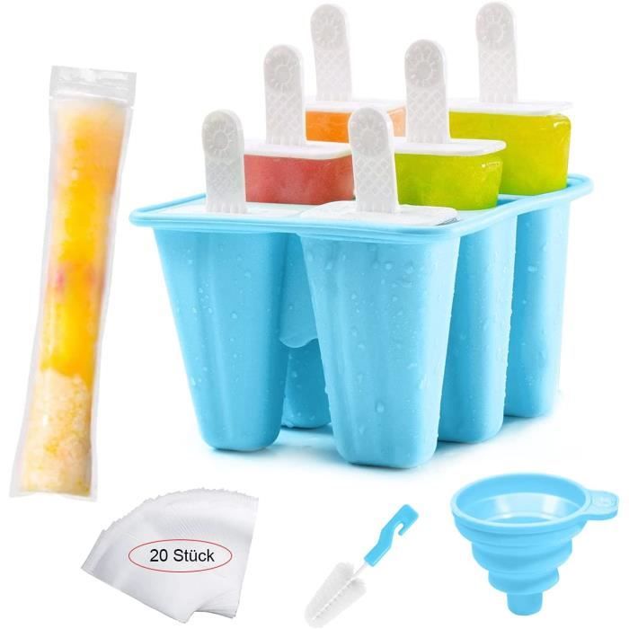 Moule à crème glacée en Silicone, moules siamois à Popsicle avec couvercle, moule à sucettes glacées fait maison, Image mignonne de dessin animé, outils de cuisine faits à la main