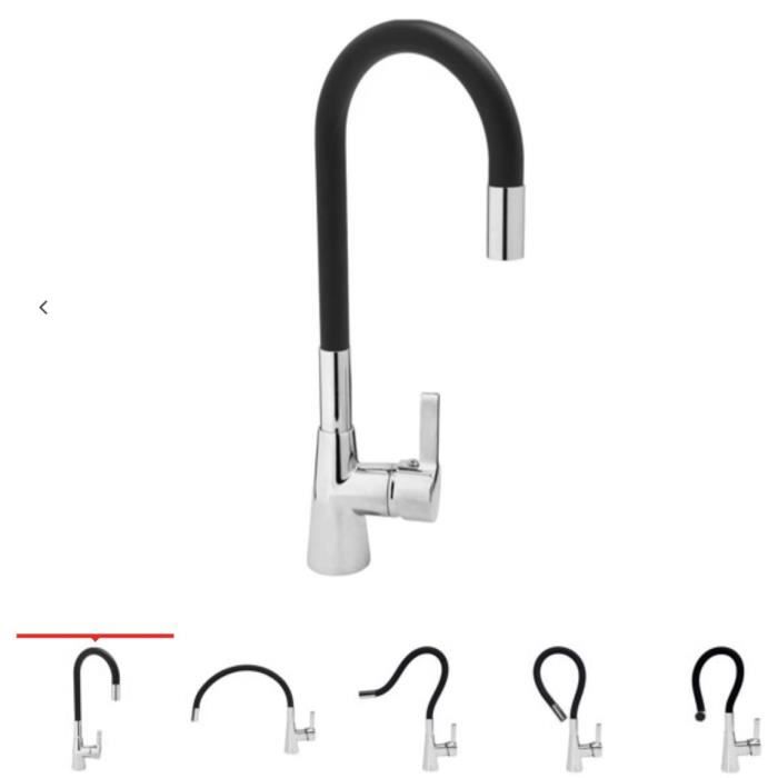 Mitigeur Evier Avec Douchette Flexible Couleur Noir Achat Vente Robinetterie De Cuisine Mitigeur Evier Avec Douchet Cdiscount