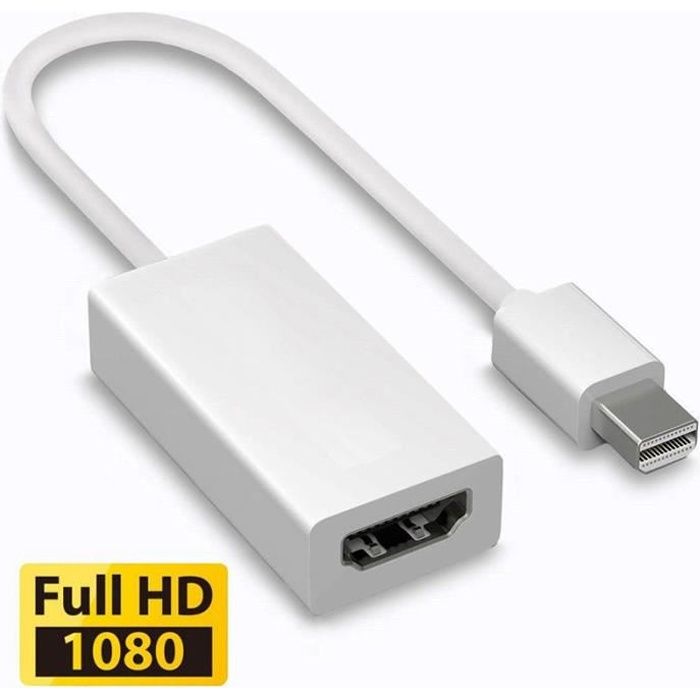 Full HD 1080p pour MacBook 1,5 m LCS Compatible Thunderbolt vers HDMI 1.3b MacBook Pro ** AVEC AUDIO** MacBook Air iMac avec Mini DP Cordon Mini DisplayPort Thunderbolt pour APPLE 