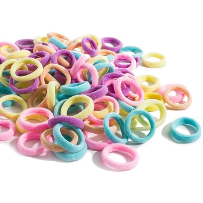 100 Pieces Chouchous Pour Bebe Fille Elastiques Multicolor Mini Pastel Srunchies Elastiques A Cheveux Accessoire 1 6cm De A193 Cdiscount Au Quotidien