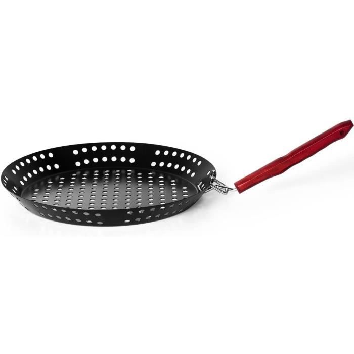 Poêle Barbecue Anti-adhésive 32 Cm - Avec Poignée Escamotable - Pour Cuisson Au Grill