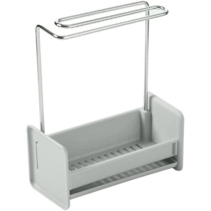 Porte-éponge Pour évier En Acier Inoxydable - Support Double Lavabo, Drainage Rapide