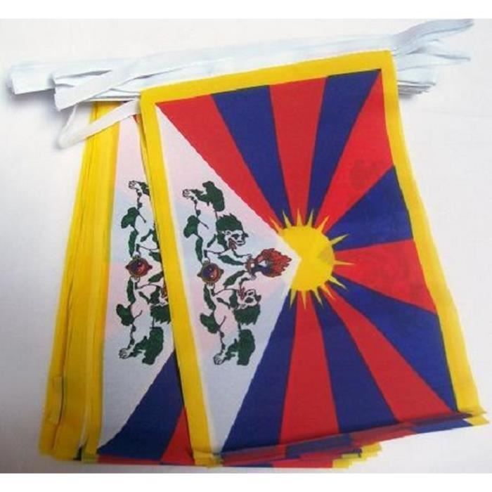 Guirlande 20 Drapeaux Tibet 45x30cm - tibétain 45 x 30 cm - Cdiscount