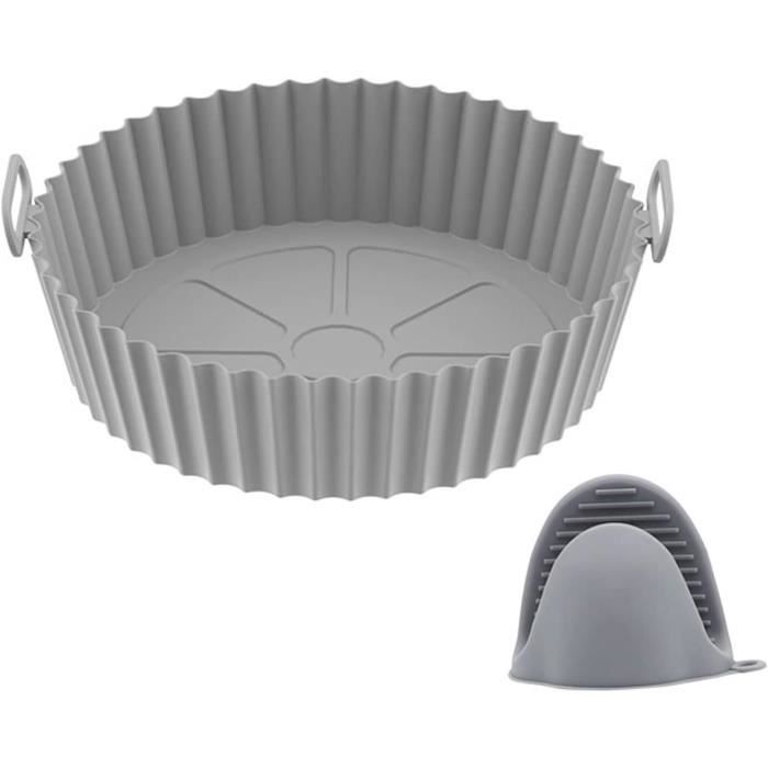 Revêtements Réutilisables En Silicone Pour Friteuse À Air 8 Pouces Ronds 7,5 Pouces Tapis De