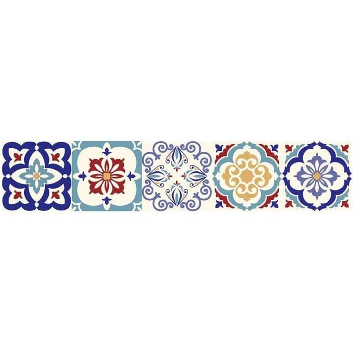 Autocollants Muraux Style Européen 24 Pièces - 15x15cm - PVC Imperméable - Déco DIY