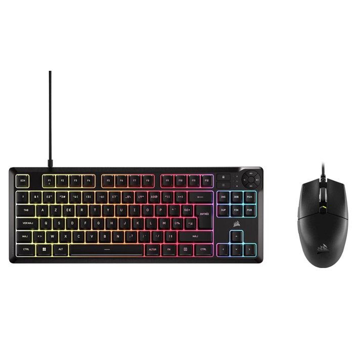 Ensemble Clavier et Corsair K55 CORE TKL + KATAR PRO XT