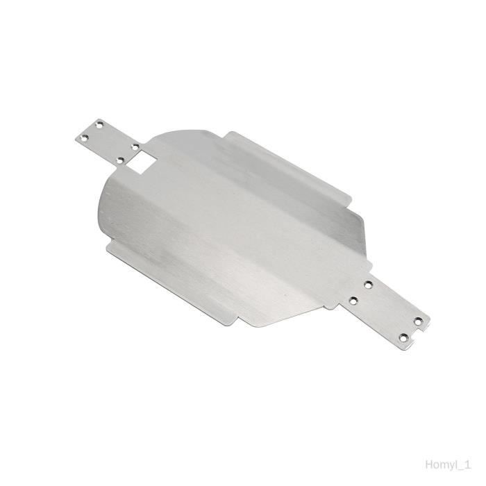 2PCS Plaques Protection Châssis Avant Arrière Acier Inoxydable - Compatible Arrma 1/18 Typhon Grom