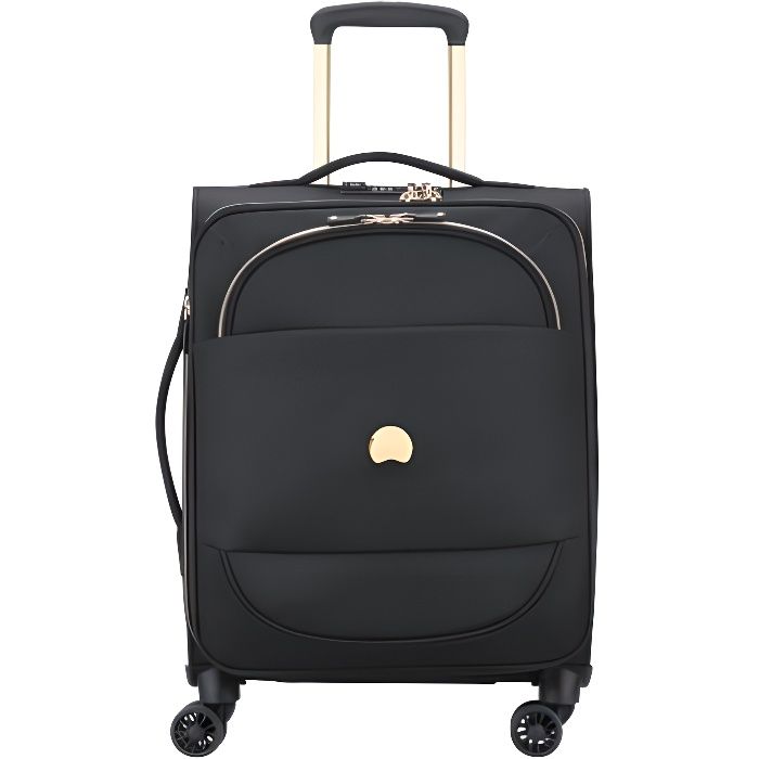 DELSEY MONTROUGE Valise trolley cabine souple Noir taille