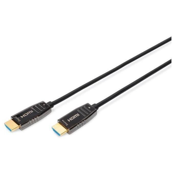 Digitus Assmann Electronic ASSMANN HDMI AOC Hybrid-fiber connection cable Type A M-M 30m UHD 8K60Hz CE auksinis bl