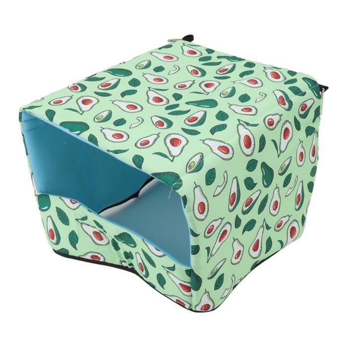 Niche Douillette Pour Cochon D'Inde - Lit Avec Coussin Amovible Lavable (26x26x26 Cm)