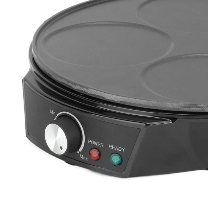 Duokon Crêpière 1200W Pancake Maker Multifonction Plaque Ronde Pancake
