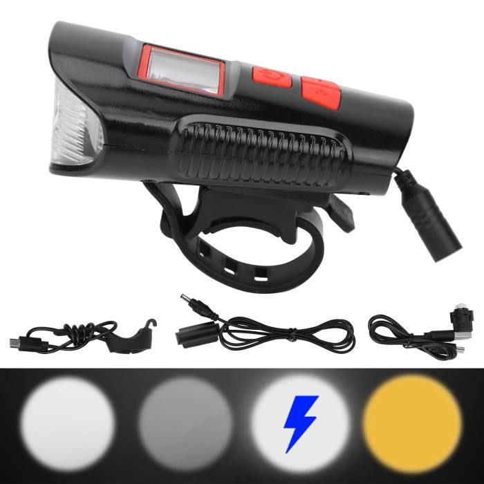 Feu Arrière Vélo USB Rechargeable - Étanche IPX5 - Sécurité Nuit - Phare Avant Inclus - Pour Adultes