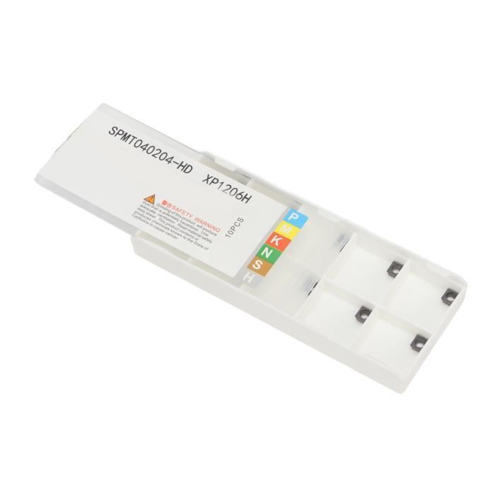 10 Inserts CNC En Carbure Pour Outil De Coupe - Acier Inoxydable, Pour Usinage Métal, Boîte Inclusive