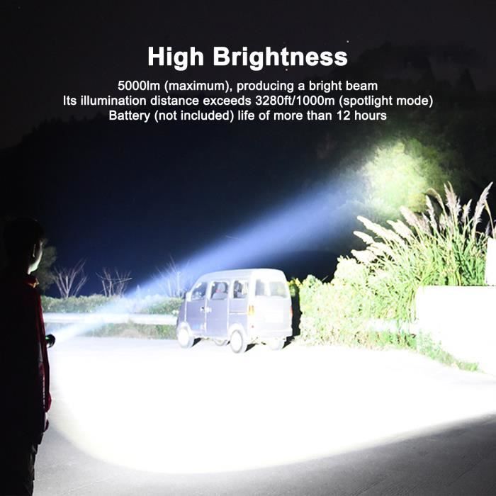 MODOAO Lot De 6 Mini Lampes De Poche Ultra Lumineuses, Zoomables, étanches, Pour Camping, Extérieur