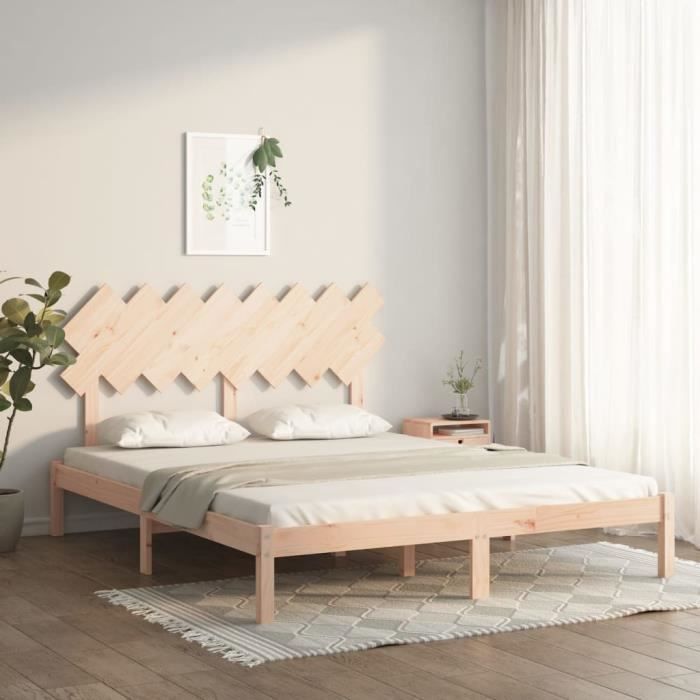 Têt d lit 160x104 cm bois massif d pin au millur prix