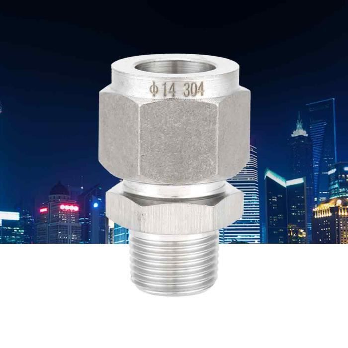 GOTOTOP Raccord connecteur mâle 1 pièces ZG3 / 8 raccord à Compression