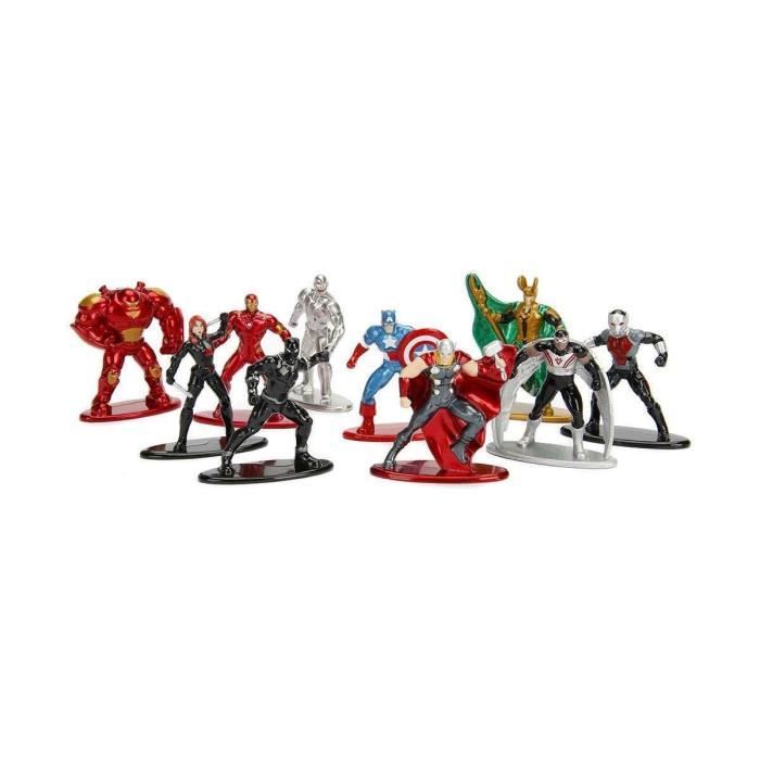 Jada Toys Marvel Comics Pack 10 figurines Diecast Nano Metalfigs