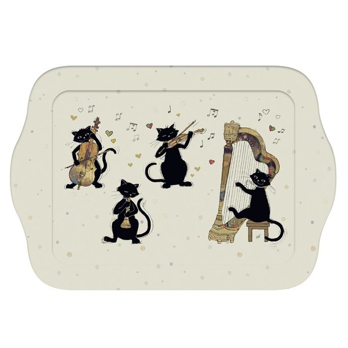 PETIT PLATEAU DE SERVICE INDIVIDUEL BUG ARTS CHAT MUSIQUE - KIUB PETIT PLATEAU DE SERVICE INDIVIDUEL BUG ARTS CHAT MUSIQUE - KIUB