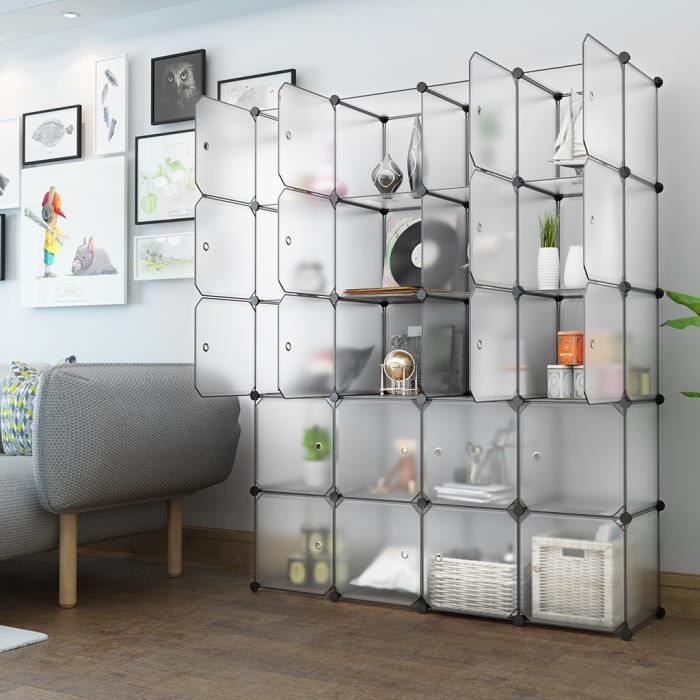 Armoire De Rangement 20 Cubes Langria Diy Armoire Penderie