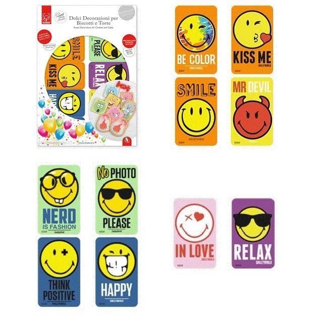 Plaque De 10 Decoration En Sucre Smiley Gateau Biscuit Anniversaire 6 Cdiscount Maison