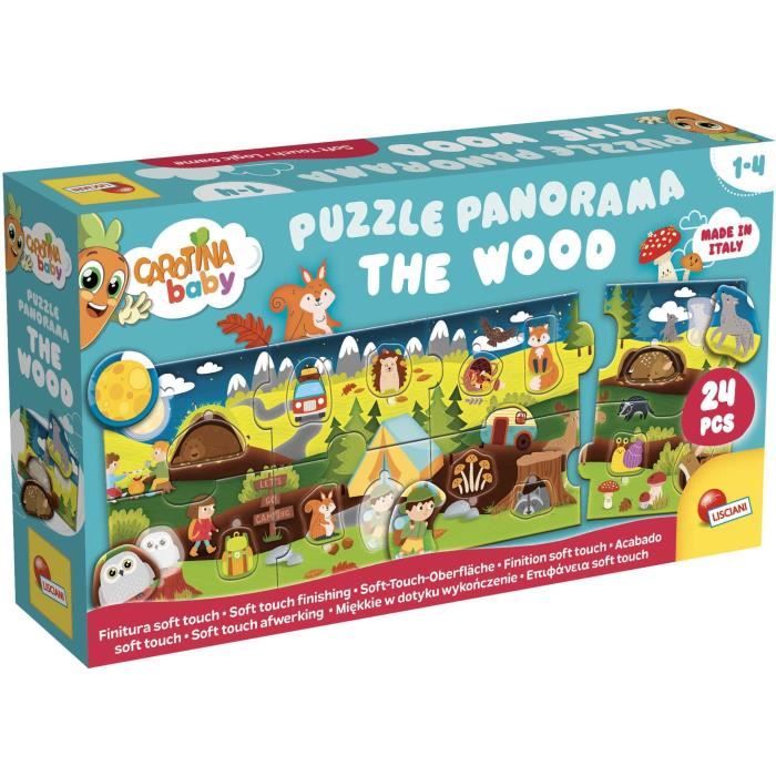 Les Bois Puzzle panoramique CAROTINA BABY Développement de la logique Motricité fine