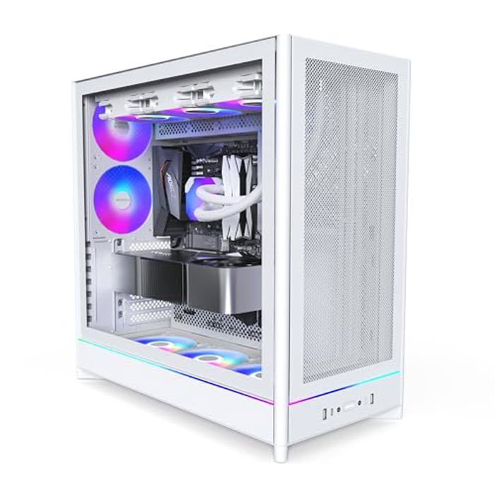 Boîtier PC MONTECH HS01 Pro ATX 5 Ventilateurs ARGB PWM Design Réversible Haute Ventilation - vue 2
