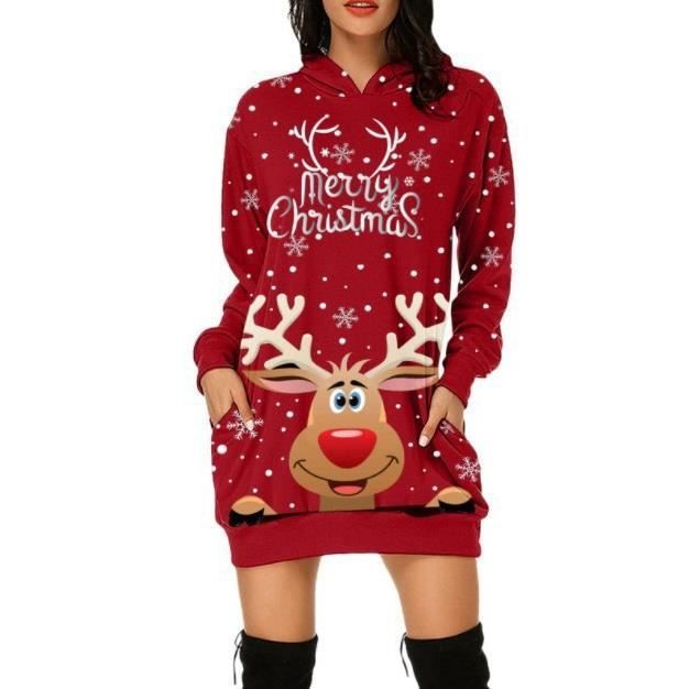 Robe pull 2025 de noel femme