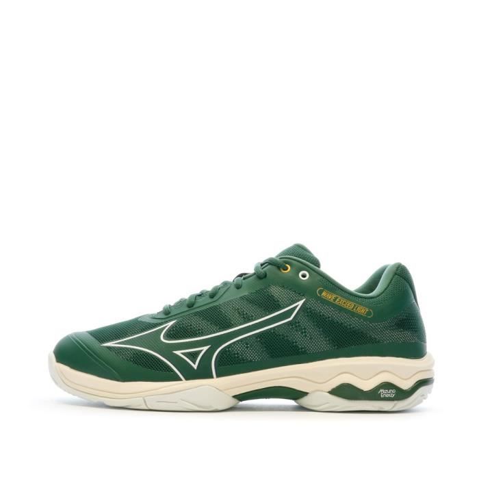 chaussures de tennis vertes homme mizuno wave exceed