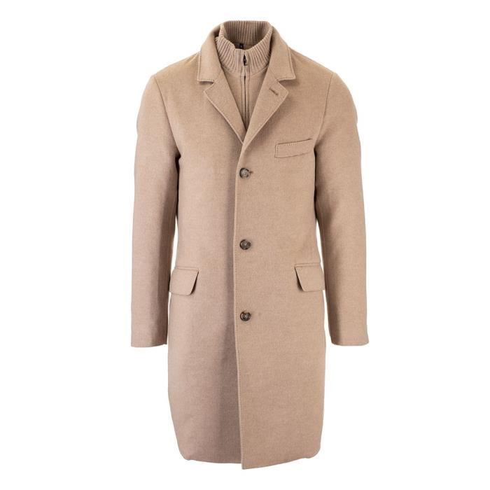 manteau cachemire homme beige