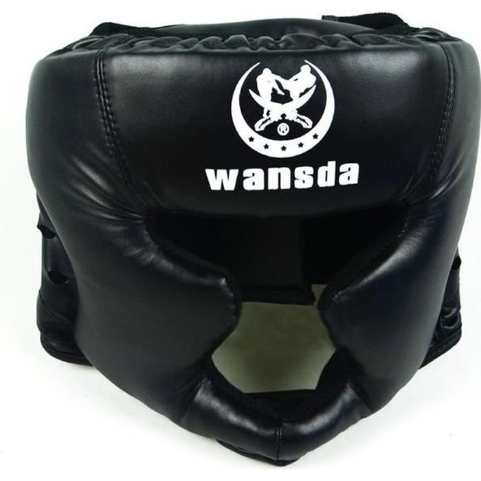 Tongcart Bonne Formation De Boxe Noire Sanda équipement De Protection Casque Casque Fermé Mma Ufc Muay Thai Combat équipement De