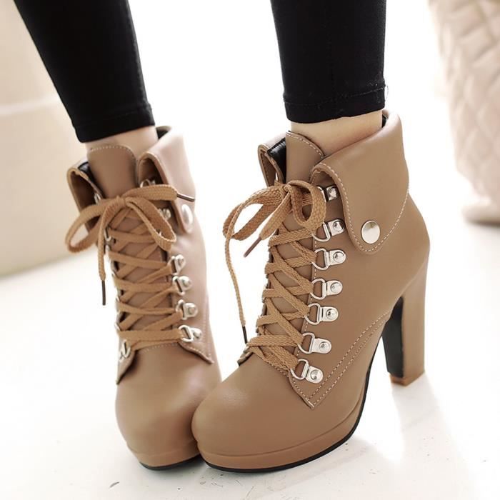 bottines a talon plateforme