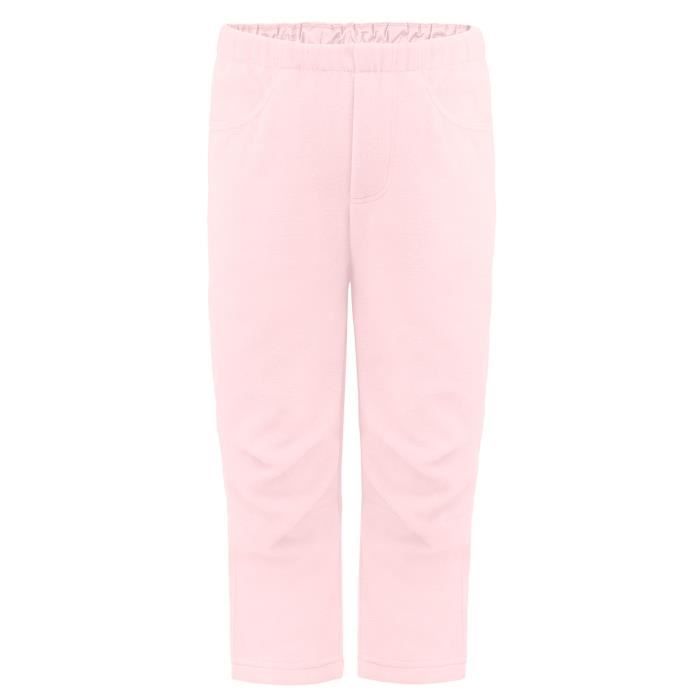 pantalon polaire polaire poivre blanc fleece pants 1520 angel pink 5 fille
