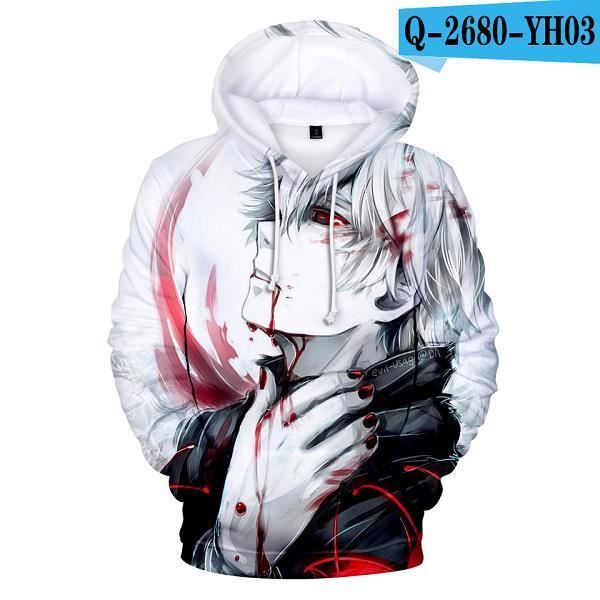 Sweat hommes et femmes Tokyo Ghoul 3D sweats capuche Mannen
