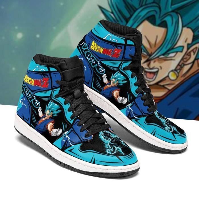 Chaussures Chaussures garçon Baskets et chaussures de sport Blue Sneakers Custom Anime Dragon Ball Chaussures 
