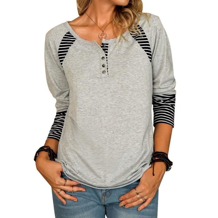 Tunique Femme Barneys New York - Gris Clair - Manches Longues - Taille XS
