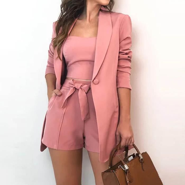 Ensembles pour femmes un costume trois pi ces solide pour femmes