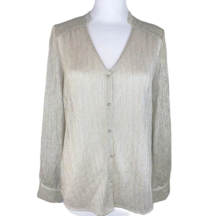 Chemise dorée store femme zara