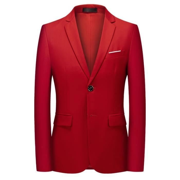 Veste croisée cheap homme rouge